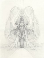 II: Inheritance, 2022,  graphite on mixed media paper, 11 x 14 in.