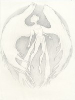 VI: Redemption, 2022,  graphite on mixed media paper, 11 x 14 in.