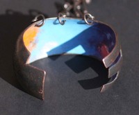 Countercultures (detail), 2022, enamel on copper, 1 x 2 x 7 in