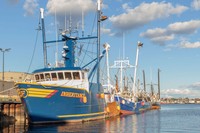 New Bedford 1, 2021, commercial fishing boat at New Bedford harbor, 11 x 17 archival pigment print