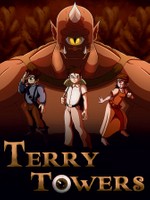 Terry Towers Poster, 2023, A promotional piece for my capstone project, 18x24 in.