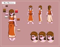 Mia Macula Concept Art, 2022, A concept of Mia Macula, 11x8.5 in.