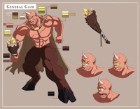 General Gaze Concept Art, 2022, A concept of my villain General Gaze, 11x8.5 in.