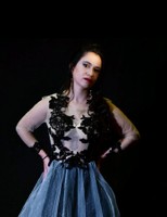 Adams Song, 2023, sheer bodice gown