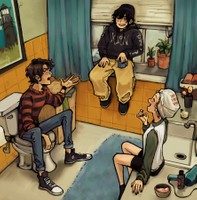 Deasy Family Bathroom, 2022, digital, 7 x 7 in.