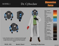 DIMENSION FORCE, 2024, Dr. Cyboclaw Character Sheet