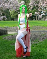 Goddess of Light, 2024, evening dress inspired by Palutena from the Kid Icarus series, red carpet wear designed for video game developers and gaming influencers.