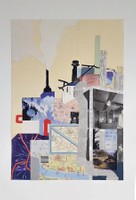 To Be Used, 2024, collage of found materials, 23 x 15 in.