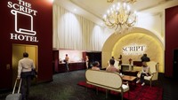 THE SCRIPT BOUTIQUE HOTEL LOBBY AT NIGHT