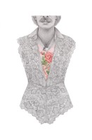 Azita Moradkhani: Necklace, 2023, colored pencil, 40x26 in. Courtesy Jane Lombard Gallery and the artist.