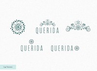 Querida, 2025, logo treatments.