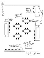 The Eighty Fourth Cent, 2025, floor plan, 8.5 x 11 in.