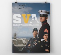 Student Veterans of America (SVA) Poster, 11x17 in, 2025