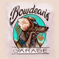 Bowdeans Garage Band, digital art, 2025, 12x12 in.