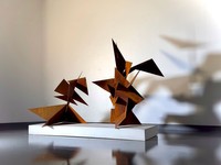 Rusted Danger 1 & 2, 2022, Steel, 8ft x 4 ft x 5ft