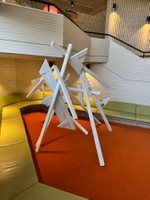 Domestics Deconstructed, 2025, Wood & Recycled Door, 6 ft x 5 ft x 10ft