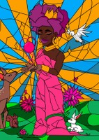 “Mother Nature”, 2025, Digital Illustration, 7.5 x 10.6 in.