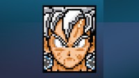 Silver Hero Sprite Face, 2026, Edited with piskel in google chrome