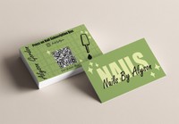 Nails By Alyson, 2026, business cards, 6.3 x 3.8 in.
