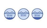 Fall River Waterfront, 2026, stickers, 2 x 2 in.
