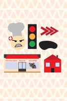 Piece of Life Board Game Icons, 2026, key card icons and board illustrations