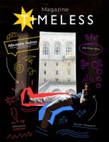 Timeless Magazine, 2026, printed catalog cover design, 8.5 x 11 in.