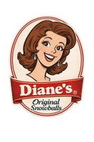 Official Logo, 2026, Official logo of Diane’s original snowballs, 8.5 x 12 in.