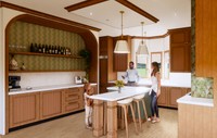 REFINED NATURE, 2025, Residential kitchen renovation designed to support a growing family through multifunctional, adaptable spaces.