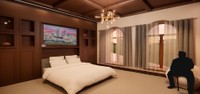 Crossover Hotel Room, 2025, sports-themed hospitality project