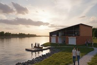 Set Sail Boating Center - Sail & Spoke, 2025, boating center apart of a climate resiliency site project