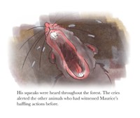 Crying Rat, 2026, an emotional outburst of agony that the rat cannot contain with a burst of tears, 14.88 x 12.5 in.