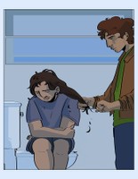 Ghosted, 2026, p. 9 of ch. 1, 12.5 x 9.7 in.