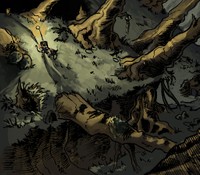 TROUBADOUR, 2026, the yawning woods, 8.5x5.5 in.
