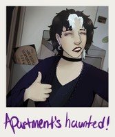 Apartment’s Haunted! (Halloween aftermath), 2026, digital, 3.5 x 4.2 in.