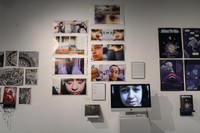 Living While Existing, 2026, installation wall display, 55 x 120 in.