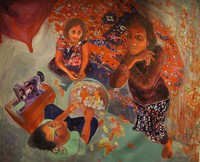 Untitled 4, 2020, oil on canvas, 66” x 55”