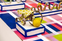 Alison Bergman, Scrappy & Happy (detail), 2025, Stoneware and wood, dimensions variable