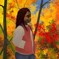 V, 2020, digital illustration, 11” x 11”