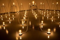 Nancy Holt (American 1938-2014) Detail of Electrical System, 1982, installed at UMass Dartmouth in 2021. Photographer: Chris Diani. Courtesy Holt/Smithson Foundation. © Holt/Smithson Foundation, Licensed by VAGA at ARS, New York