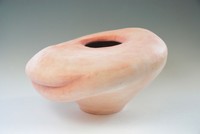 On the Mend (detail), 2022, ceramic, silicone, medical sutures. approx. 35”x24”x24”