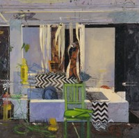 Untitled, 2020, oil on panel, 48 x 48 in.