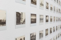 Polaroids, 2021 to 2023 (ongoing), 156 instant photographs, 35.5 x 141 in.