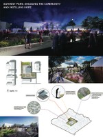 Project for revamping a vacant lot by a group of students in Professor Pamela Karimi's class, Architecture and Sustainability in Post Industrial Cities.