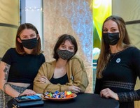 Student participants in Nancy Holt: Massachusetts. November 11, 2021. Photo: Chris Diani