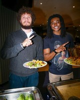 Male UMassD students at the FDUH alumni dinner