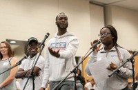 Students performing at S.P.E.A.K. event