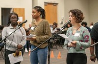 Students performing at S.P.E.A.K. event