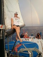 Jessie Kittel sailing off Maui