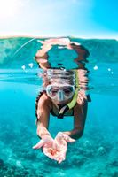 Jessie Kittel on a snorkel trip in Hawaii