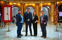 Trocchio and his classmates at the annual Walk the Hill event at the Massachusetts State House in 2024